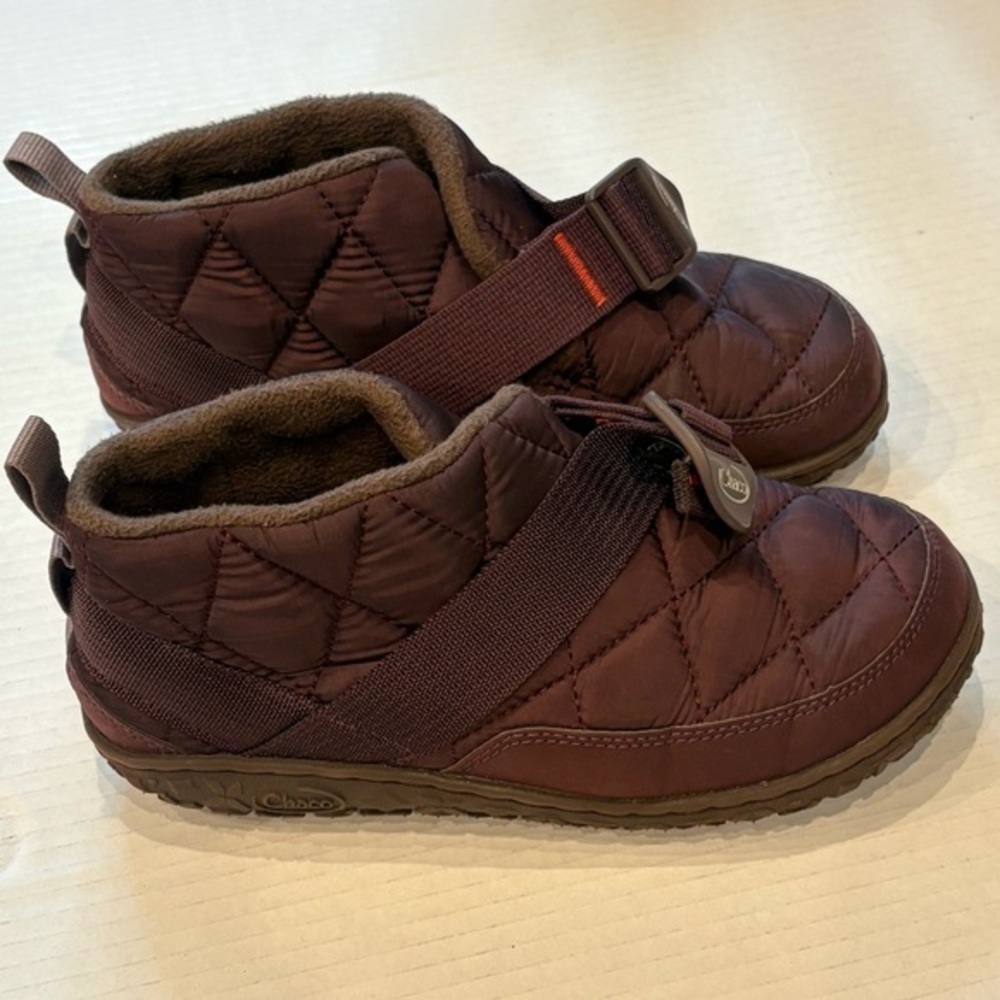 Chaco Quilted Slip-On Slipper Shoes in Dark Brown